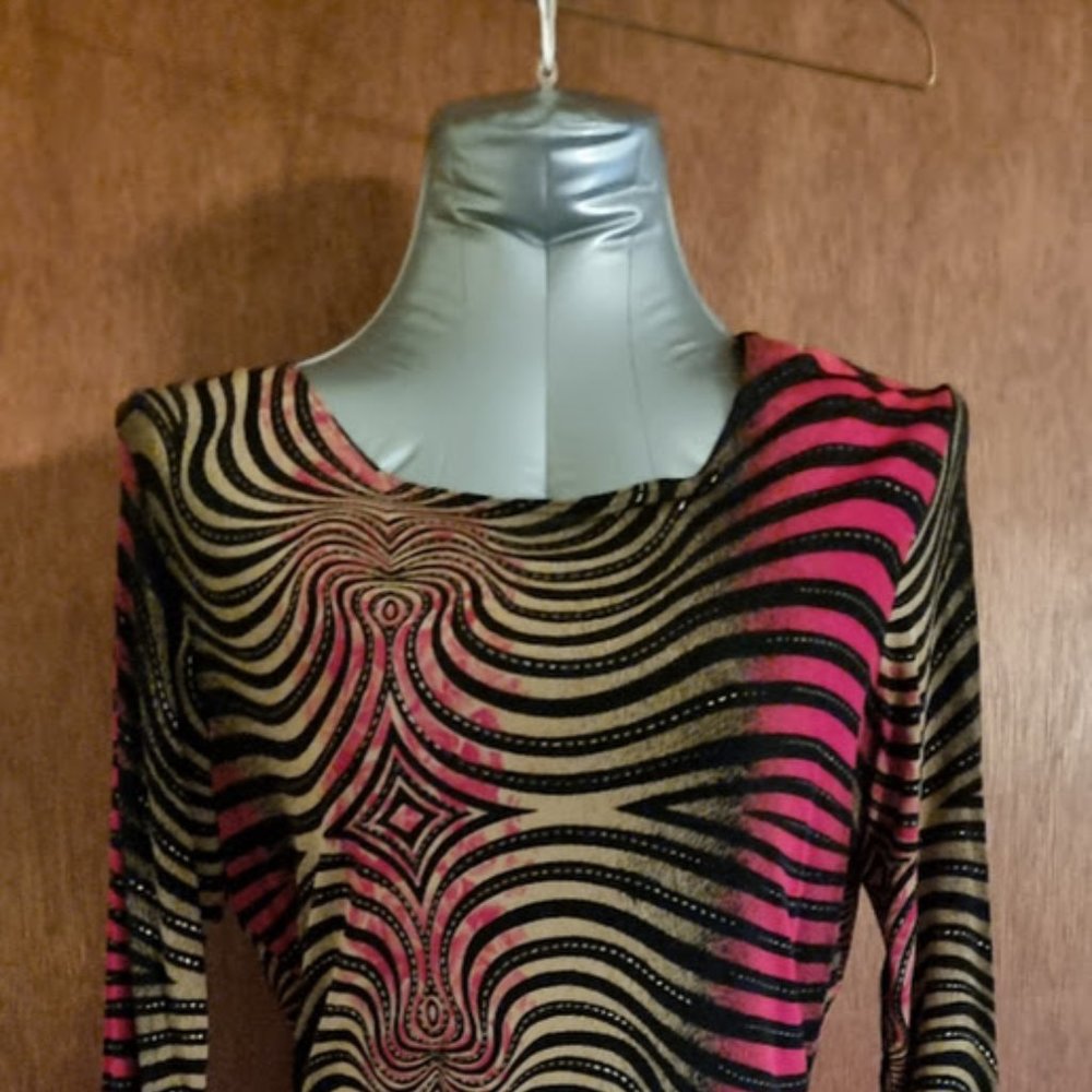 Brittany Black Women's Pullover Top Size L Machine Wash